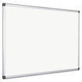 MasterVision Value Lacquered Steel Magnetic Dry Erase Board, 48 x 72, White, Aluminum Frame