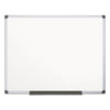 MasterVision Value Lacquered Steel Magnetic Dry Erase Board, 48 x 72, White, Aluminum Frame