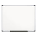 MasterVision Value Lacquered Steel Magnetic Dry Erase Board, 48 x 72, White, Aluminum Frame