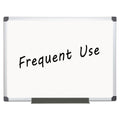 MasterVision Value Lacquered Steel Magnetic Dry Erase Board, 36 x 48, White, Aluminum Frame