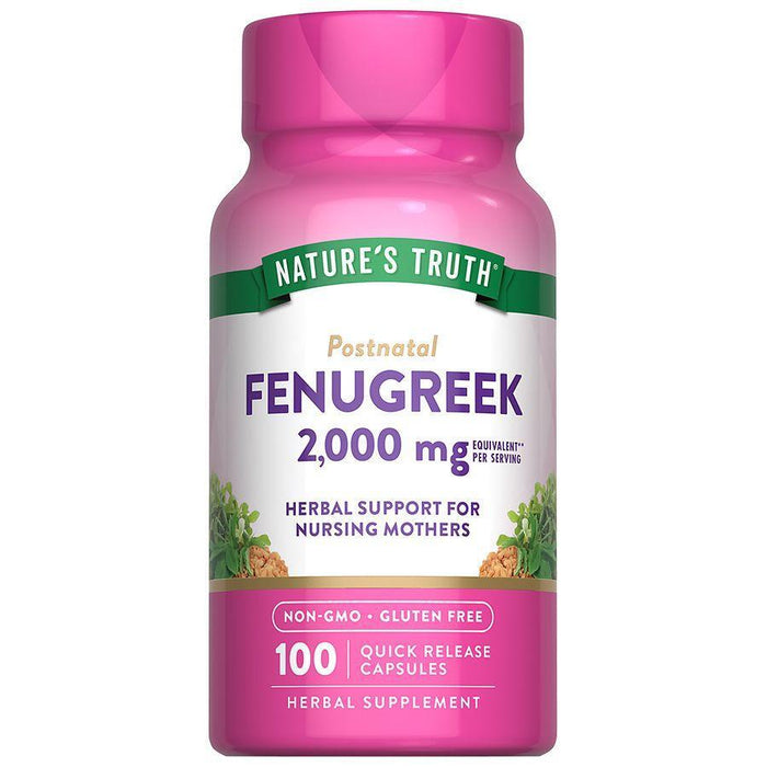 Nature's Truth Fenugreek 610 Mg Herbal Supplement - 100 Capsules by Pasteur Pharmacy