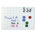 MasterVision Interchangeable Magnetic Board Accessories, Circles, 0.75" Diameter, Blue, 20/Pack