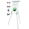 MasterVision Telescoping Tripod Display Easel, Adjusts 38" to 69" High, Metal, Silver