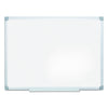 MasterVision Earth Easy-Clean Dry Erase Board, White/Silver, 36x48