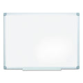 MasterVision Earth Easy-Clean Dry Erase Board, White/Silver, 36x48