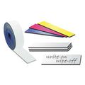 MasterVision Dry Erase Magnetic Tape Strips, 0.88 x 6, Blue, 25/Pack