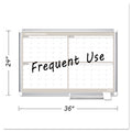 MasterVision 4 Month Planner, 36x24, Aluminum Frame