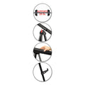 MasterVision Telescoping Tripod Display Easel, Adjusts 35" to 64" High, Metal, Black
