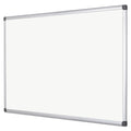MasterVision Value Lacquered Steel Magnetic Dry Erase Board, 48 x 72, White, Aluminum Frame