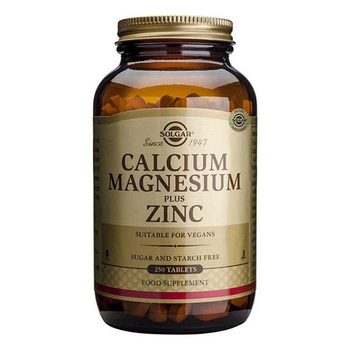 Solgar Calcium Magnesium Plus Zinc - 250 Tablets by Pasteur Pharmacy