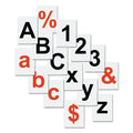 MasterVision Interchangeable Magnetic Board Accessories, Numbers, Black, 0.75"h