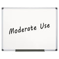 MasterVision Value Melamine Dry Erase Board, 48 x 72, White, Aluminum Frame