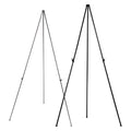 MasterVision Instant Easel, 61.5" High, Black, Steel, Lightweight