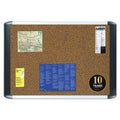 MasterVision Tech Cork Board, 24x36, Silver/Black Frame