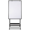 MasterVision Creation Station Magnetic Dry Erase Board, 29 1/2 x 74 7/8, Black Frame