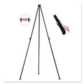 MasterVision Instant Easel, 61.5" High, Black, Steel, Heavy-Duty