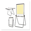 MasterVision Folds-to-a-Table Melamine Easel, 28.5 x 37.5, White, Steel/Laminate