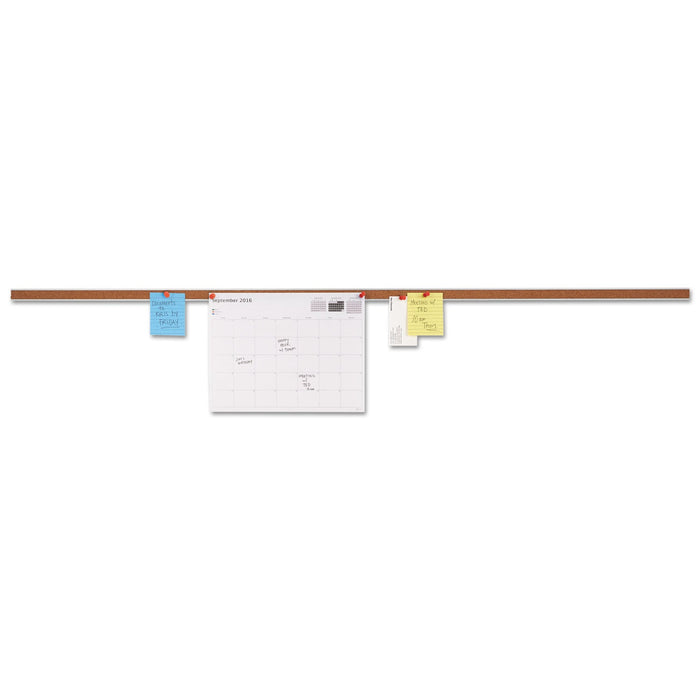 Universal Cork Bulletin Bar, Brown, 48 x 1