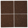 Universal Cork Tile Panels, Dark Brown, 12 x 12, 4/Pack