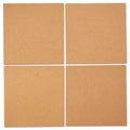 Universal Cork Tile Panels, Brown, 12 x 12, 4/Pack