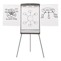 Quartet Magnetic Dry Erase Easel, 27 x 35, White Surface, Graphite Frame