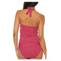 Bleu Rod Beattie Womens Halter Tie Neck Tankini Top Pink by Vanessa Jane