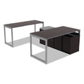 Alera Reversible Laminate Table Top, Rectangular, 59.38w x 29.5d, Espresso/Walnut