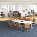 Alera AdaptivErgo 3-Stage Electric Height-Adjustable Table Base with Memory Controls, 48 to 72 w x 24 to 36d x 25 to 50.7h, Gray