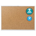 Quartet Classic Series Cork Bulletin Board, 36 x 24, Silver Aluminum Frame