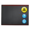 Quartet Prestige Plus Magnetic Fabric Bulletin Board, 36 x 24, Mahogany Frame