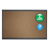 Quartet Prestige Bulletin Board, Brown Graphite-Blend Surface, 48 x 36, Aluminum Frame