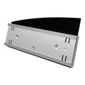 deflecto Interior Image Anti-Glare Sign Holder, Landscape, 8.5 x 2 Insert, Black/Silver