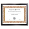 NuDell EZ Mount Document Frame with Trim Accent and Plastic Face, Plastic, 8.5 x 11 Insert, Black