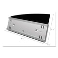 deflecto Interior Image Anti-Glare Sign Holder, Landscape, 8.5 x 2 Insert, Black/Silver