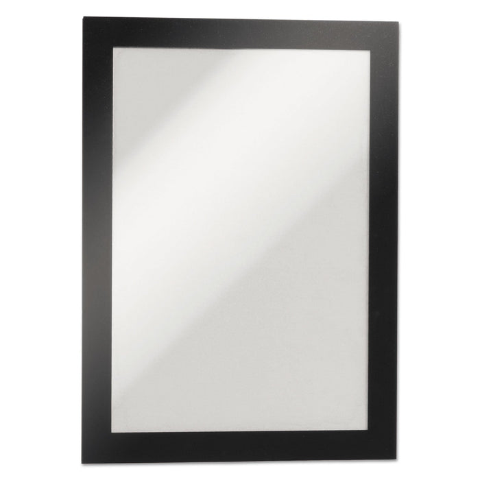 Durable DURAFRAME Sign Holder, 5.5 x 8.5, Black Frame, 2/Pack