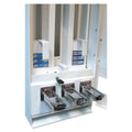 Vend-Rite Coin-Operated Soap Vender, 3-Column, 16.25 x 9.5 x 37.75, White/Blue