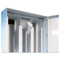 Vend-Rite Coin-Operated Soap Vender, 3-Column, 16.25 x 9.5 x 37.75, White/Blue