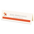 Avery Large Embossed Tent Card, Ivory, 3.5 x 11, 1 Card/Sheet, 50 Sheets/Pack