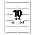 Avery True Print Clean Edge Business Cards, Inkjet, 2 x 3.5, Glossy White, 200 Cards, 10 Cards Sheet, 20 Sheets/Pack