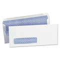 Universal Self-Seal Security Tint Business Envelope, Address Window, #10, Square Flap, Self-Adhesive Closure, 4.13 x 9.5, White, 500/BX