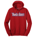 Faded Twizzlers Candy Logo Hooded Sweatshirt - Red by Tee Luv