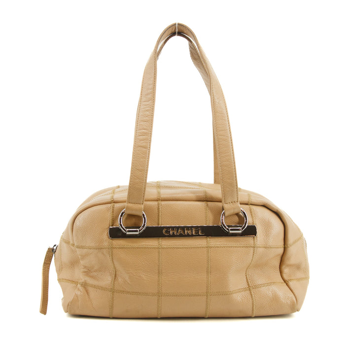 • Chanel LAX Square Quilt Chocolate Bar Bowler Bag 9 Series #2749 by Bolt Boutique