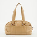 • Chanel LAX Square Quilt Chocolate Bar Bowler Bag 9 Series #2749 by Bolt Boutique