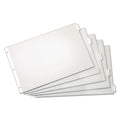 Cardinal Paper Insertable Dividers, 5-Tab, 11 x 17, White, Clear Tabs, 1 Set