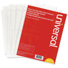 Universal Top-Load Poly Sheet Protectors, Heavy Gauge, Nonglare, Clear 50/Pack