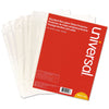 Universal Top-Load Poly Sheet Protectors, Std Gauge, Nonglare, Clear, 50/Pack