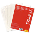 Universal Top-Load Poly Sheet Protectors, Std Gauge, Nonglare, Clear, 50/Pack