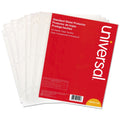 Universal Top-Load Poly Sheet Protectors, Standard Gauge, Letter, Clear, 50/Pack