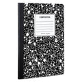 Universal Composition Book, Wide/Legal Rule, Black Marble Cover, 9.75 x 7.5, 100 Sheets