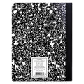 Universal Composition Book, Wide/Legal Rule, Black Marble Cover, 9.75 x 7.5, 100 Sheets